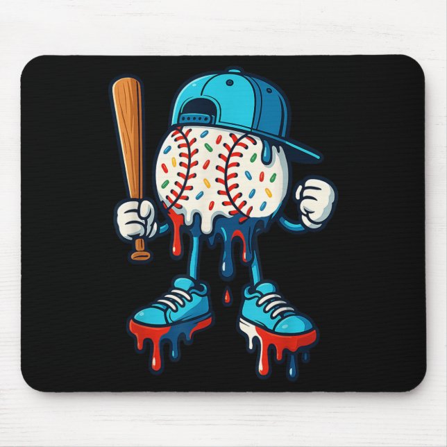 Baseball Lifestyle 101 Bekleidungsjugend Baseball  Mousepad (Vorne)