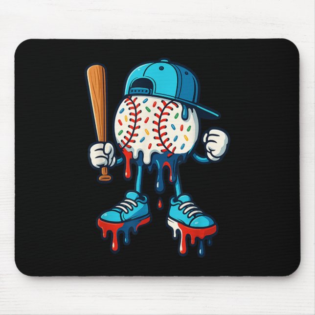Baseball Lifestyle 101 Bekleidungsjugend Baseball  Mousepad (Vorne)