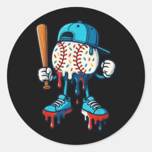 Baseball Lifestyle 101 Bekleidungsjugend Baseball Runder Aufkleber