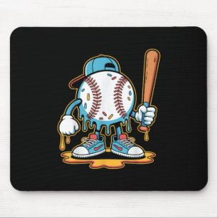 Baseball Lifestyle 101 T-Shirt Jugend Baseball Tro Mousepad