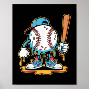 Baseball Lifestyle 101 T-Shirt Jugend Baseball Tro Poster