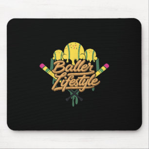 Baseball Lifestyle Zuhause Tafel Eiscreme Tropfen Mousepad