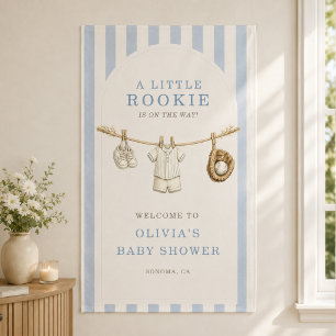 Baseball Little Rookie Baby-Shower-Willkommensschi Banner