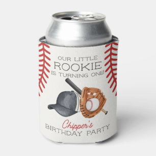 Baseball Little Rookie Zuhause Run Birthday Favor Dosenkühler