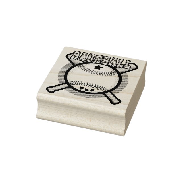 Baseball-Logo Gummistempel (Stempel)