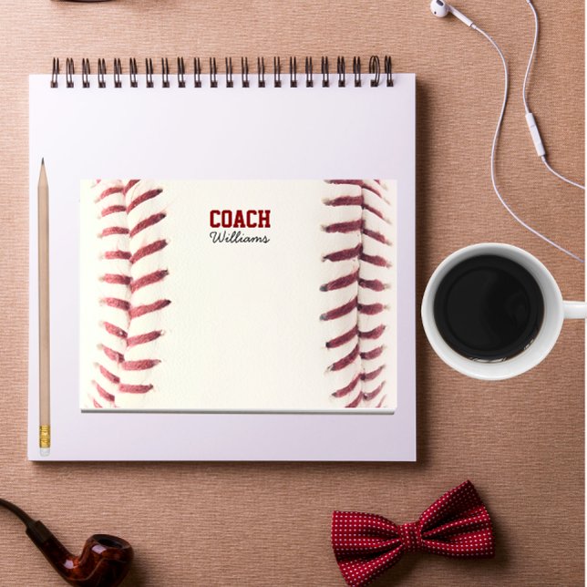 Baseball Look Personalisiert Coach Post-It Notes Post-it Klebezettel (Von Creator hochgeladen)