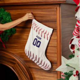 Baseball Look Personalisierter Strumpf Kleiner Weihnachtsstrumpf