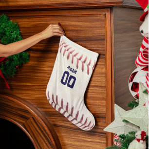 Baseball Look Personalisierter Strumpf Kleiner Weihnachtsstrumpf