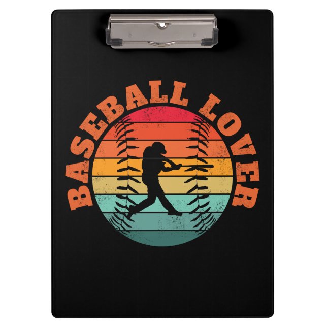 Baseball Lover Klemmbrett (Vorderseite)