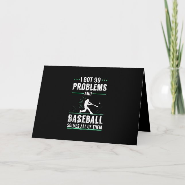 Baseball-Lover-Neuigkeitsgeschenk für Baseball-Fan Karte (Vorderseite)