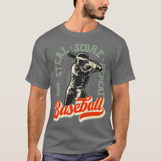 Baseball Lover Vintag Retro-Geschenk T-Shirt