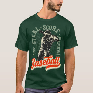 Baseball Lover Vintag Retro T-Shirt