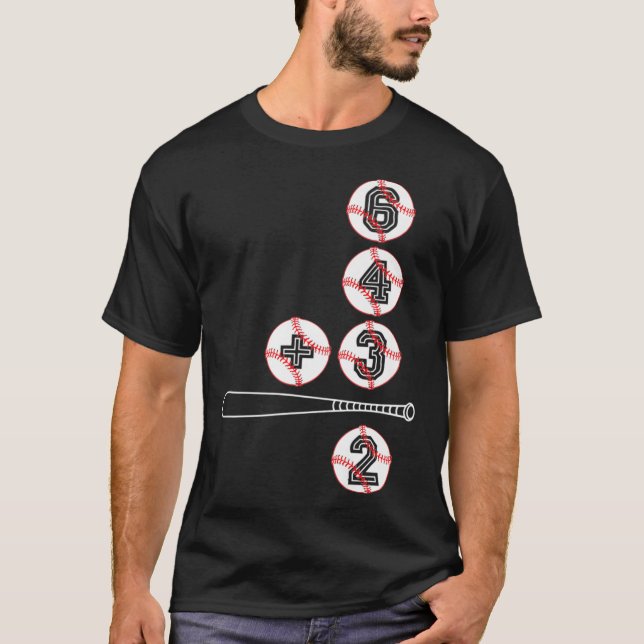 Baseball Lovers 6432 Doppel-Ball Premium  T-Shirt (Vorderseite)