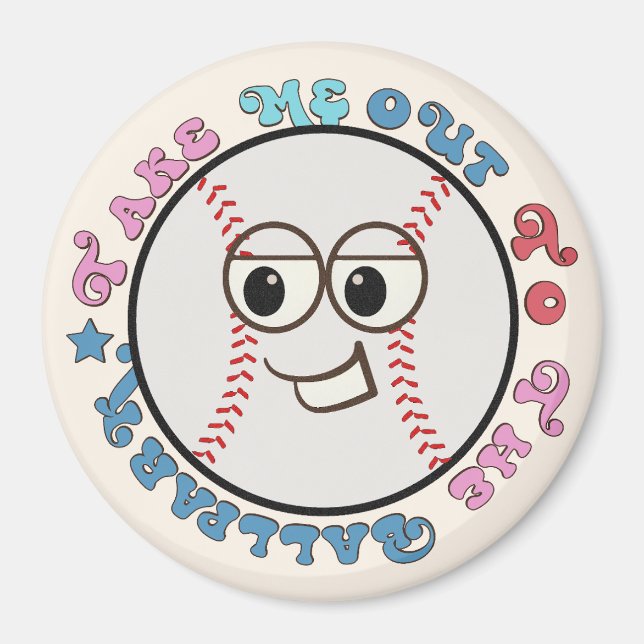 Baseball Lover's Geschenk Magnet (Vorne)