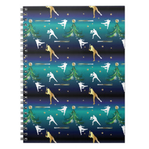 Baseball Mädchen Softball Weihnachten Notizblock