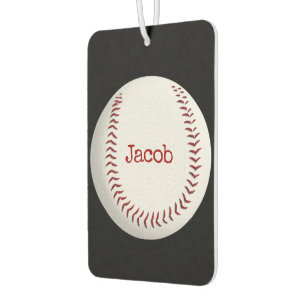 Baseball-Makro mit Namen Autolufterfrischer