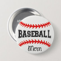 Baseball-Mama 3" Round-Button