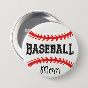 Baseball-Mama 3” Rundbutton Button