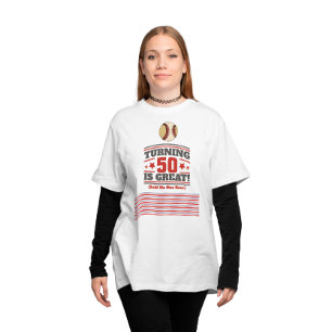 Baseball Mama 50. Geburtstag T-Shirt
