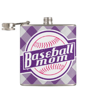 Baseball-Mama aus rostfreiem Stahl Flachmann