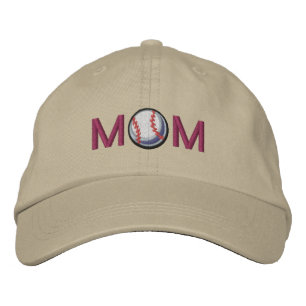 Baseball-Mama Bestickte Baseballkappe