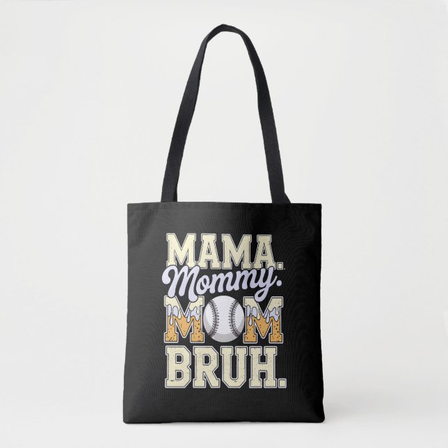 Baseball Mama Bruh Funny Ice Creme Tropfen Design (Vorderseite)