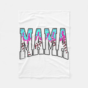 Baseball Mama Coquette Bow Game Day Baseball Mama Fleecedecke