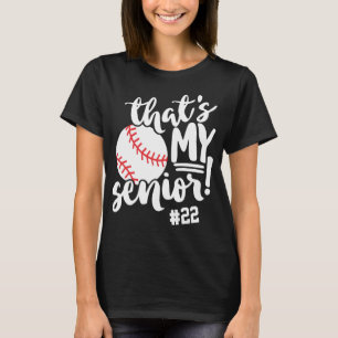 Baseball-Mama Das ist meine Abschluss-Trikotnummer T-Shirt