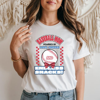 Baseball-Mama durch Liebe und Beifall angetrieben T-Shirt