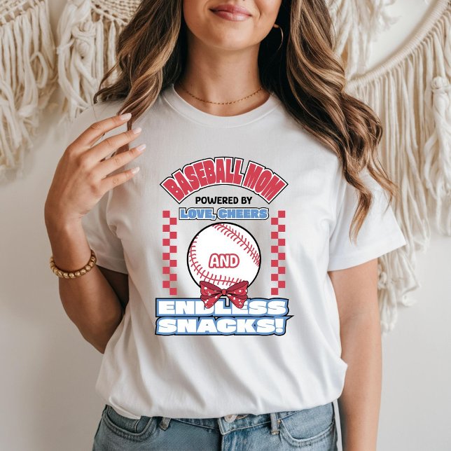 Baseball-Mama durch Liebe und Beifall angetrieben T-Shirt (Von Creator hochgeladen)