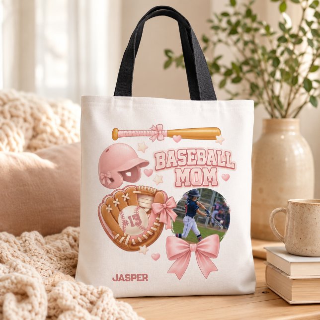 Baseball-Mama Foto Rosa Coquette Sport (Von Creator hochgeladen)
