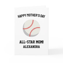 Baseball-Mama Frohen Muttertag