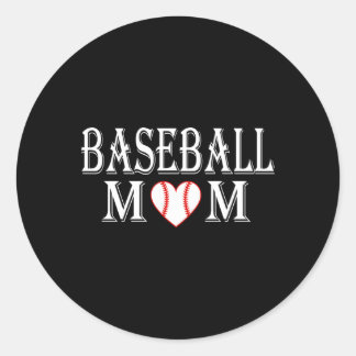 Baseball-Mama für Mamas Runder Aufkleber
