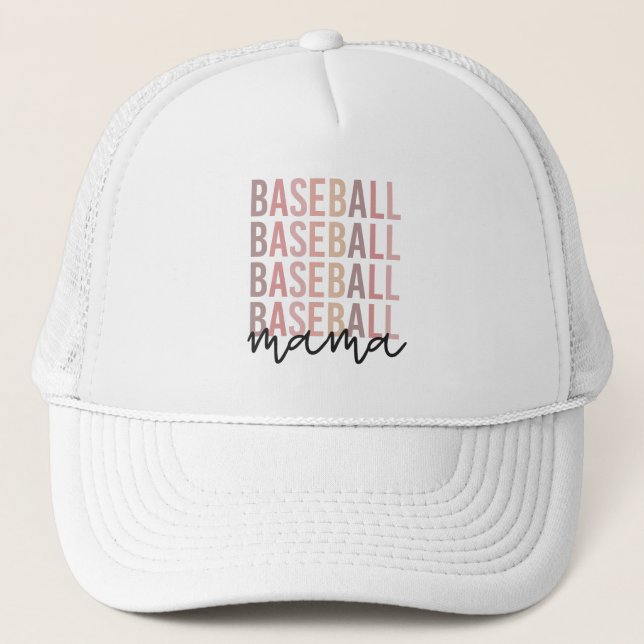 Baseball Mama | Geschenke für Baseball-Mamas Truckerkappe (Vorderseite)