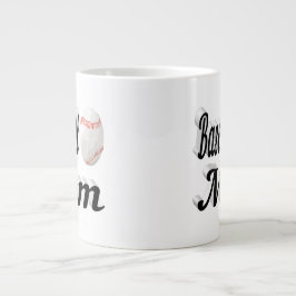 Baseball Mama Halbtext Riesenkaffee Tasse