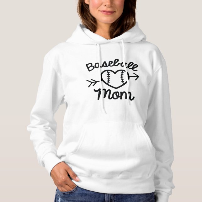 Baseball-Mama Hoodie (Vorderseite)