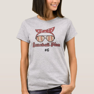 Baseball-Mama im Retro-Stil T-Shirt