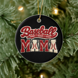 Baseball Mama Keramik Ornament