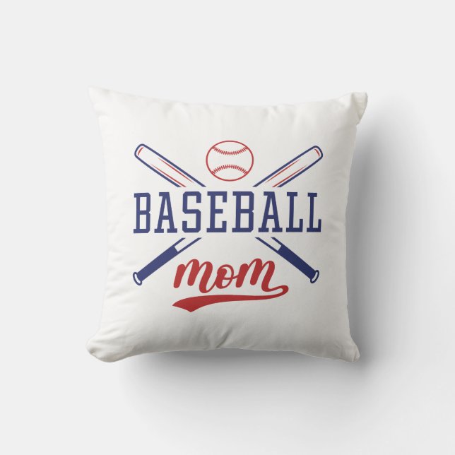 Baseball-Mama Kissen (Vorderseite)