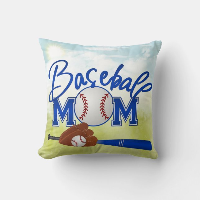 Baseball-Mama-Kissen Kissen (Vorderseite)