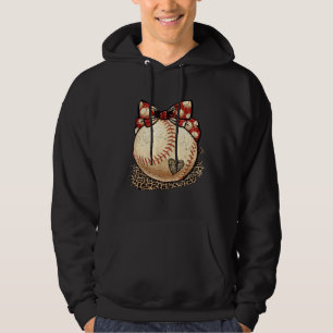 Baseball-Mama Leopard Softball-Mama Muttertag C Hoodie
