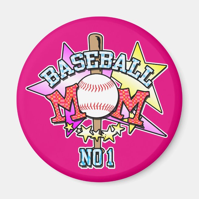 Baseball Mama Magnet (Vorne)