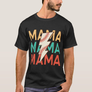 Baseball Mama Mama Lebenskostüm jubeln Mutter von T-Shirt