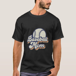 Baseball Mama Mama Muttertag Vintag Retro Funny T-Shirt