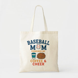 Baseball-Mama mit Kaffee und Heiterkeit Tragetasche