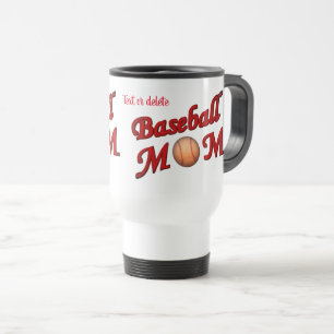 Baseball-Mama Niedlich Personalisiert Reisebecher