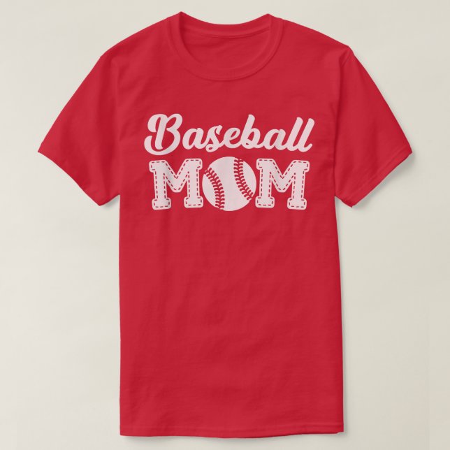 Baseball-Mama-Pitcher Strikeout Baseball-Player T-Shirt (Design vorne)