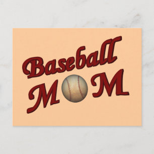 Baseball-Mama-Postkarte Postkarte