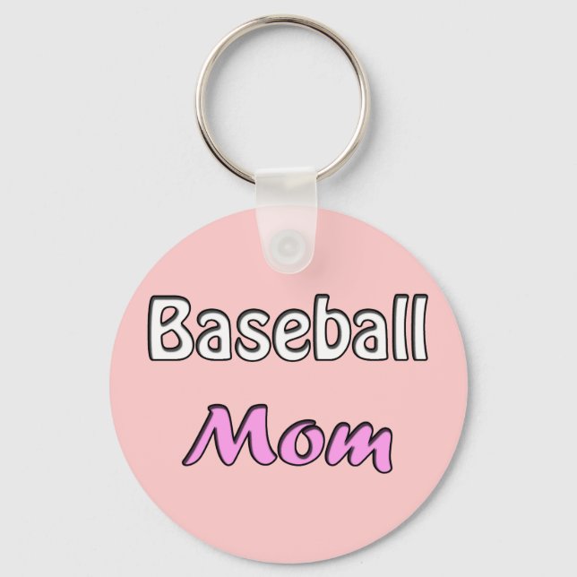 Baseball-Mama Schlüsselanhänger (Vorderseite)