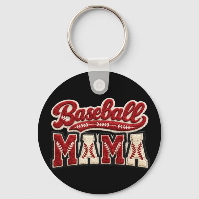 Baseball Mama Schlüsselanhänger (Vorderseite)